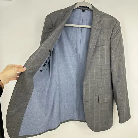 J Crew Ludlow Blazer Sport Coat 36R Mens Plaid American Woolen Co Jacket